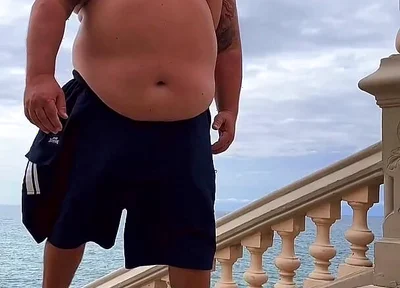 Naked Chubby Dancing Bear up Close Hands Free Orgasm