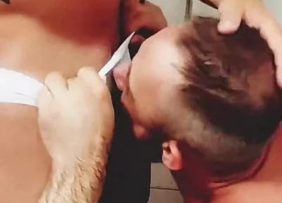 White Speedo Bareback Fun in the Locker Room Showers