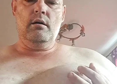 The Slut Just Can't Keep Her Hands off Her Tits