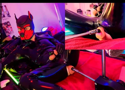 Nicolaus Rubber Show Mit Pup Maske