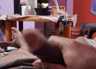 Solo Dick Stroking Session in Bed Stepdaddy Dick Amateur Masturbation Hand