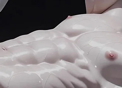 Albino Twink Oiled Chest Caress Leading to Gentle Cock Play