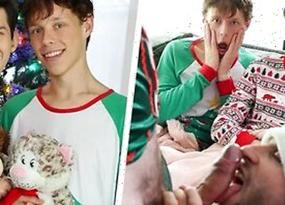 Dakota And Danny Stay On The Couch On Christmas Eve Expecting To See Santa &their Gifts Tonight With Nicholas Ryder, Danny Shine And Dakota Lovell