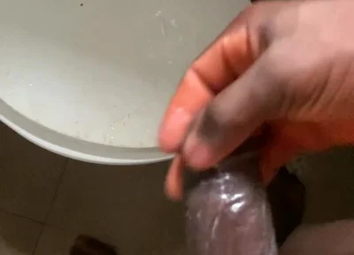 Trying to Make My Dick Horny Dick Cum