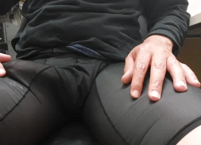 Men Underwear and Sheer Socks Handjob