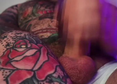 Tattooed Dom Sweaty Cumshot Alpha Video POV
