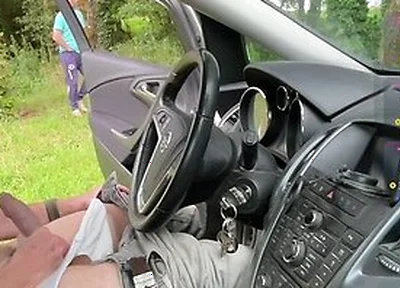 Hot Car Fun With Two Guys