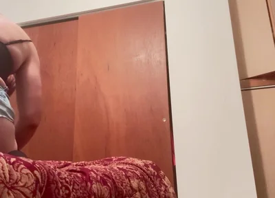 The Crossdressing Stepdad Rides a Toy