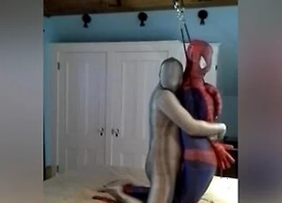 Zentai Croc Has Some Fun With Captured Dummy Spiderman