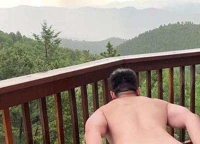 Mountain Storm Stud: Rain-soaked Asian Muscle Sensation