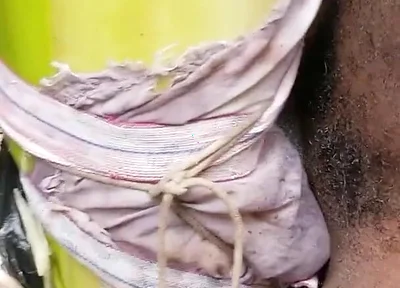 Masturbator Have Back Again with a Plantain Cum Hot