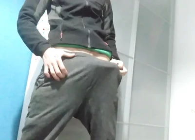 I Show You My Hard Banana Inside My Pants and I Masturbate in My Friend's Bedroom