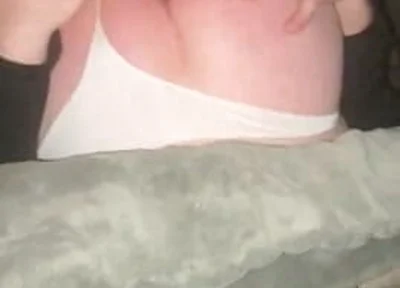 Anal play in thong