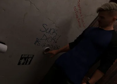 Hunk Empire 1 - Interesting Glory Hole in the Male Bathroom