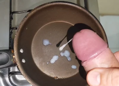 Wow, Tasty Fried Cum for Breakfast!!