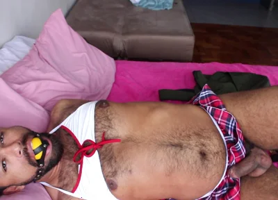 A Hot Guy in Lingerie in an Embarrassing Situation (set 5)