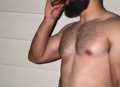 Backyard Cigar, Cum and Piss