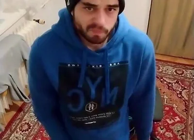 Cumshot in My Room in the Palm of My Hand in a Winter Hat