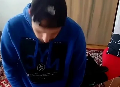 Cumshot in My Room on a Tablet.