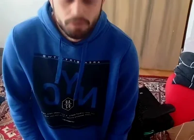 Cumshot in My Room on a Tablet.