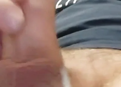 My Thick Cock Releasing a Creamy Low-hanging Cum Load