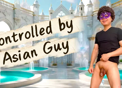 He Was Being Controlled by Uncut Asian Guy