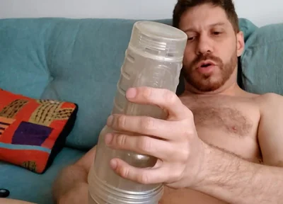 Jerking off with a Fleshlight