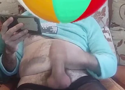 Straw and Huge Cumshot in the Foreground