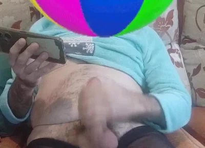 Straw and Huge Cumshot in the Foreground