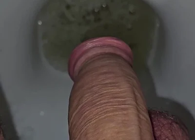 Me Pissing in the Toilet - Closeup Cock POV