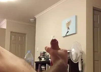 Side View With Nice Cum Ropes Jerk