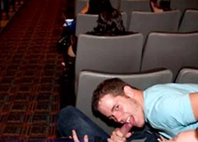 Strangers Meet And End Up In A Steamy Back Row Fuck During A Public Movie Showing