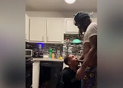Casanova Eats Kyle Dick In The Kitchen And Gets Cum On His Face
