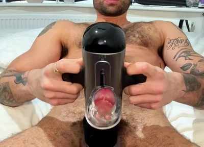 Solo Masturbating with Insane Sex Toy