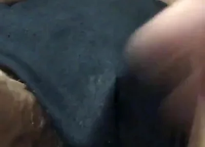 Playing with athletic cup & cock JO