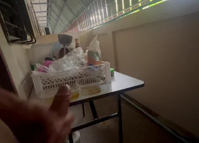 Thai Students Pull off the Back of the Dormitory