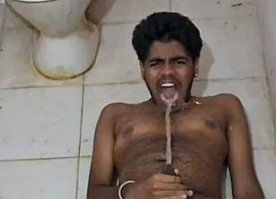 Desi Tamil Piss Drinking Slave
