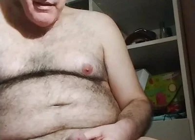The Cumshot of the Old Pig in Chiara's Hairy Pussy