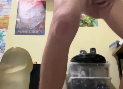 Fleshlight and Dildo Fucking for 12 Minutes Straight, Wet Horny Boy Long and Deep Fuck