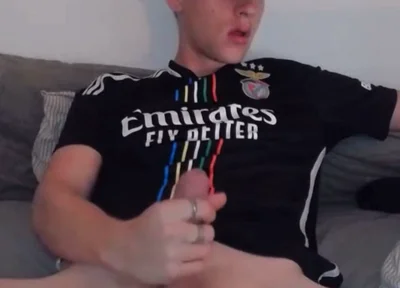 Horny Soccer Bro Caught on Webcam