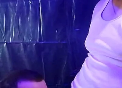 Risky BJ at Halloween Party While People Were Watching