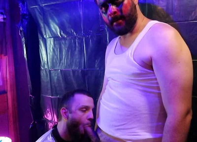 Risky BJ at Halloween Party While People Were Watching