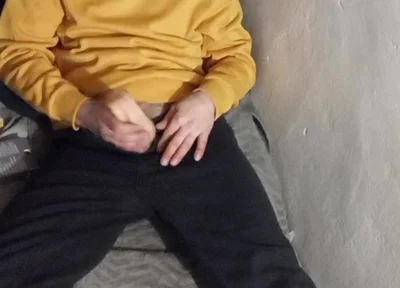 Masturbating in Bed at the Cabin