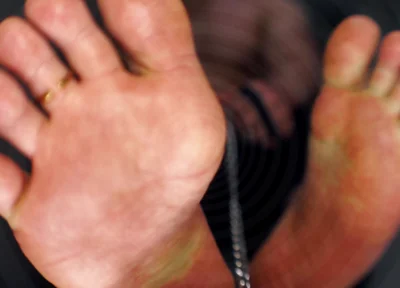 Chained to Master's Feet