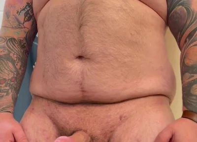 Sexy Tattooed Hairy Bear Stoking