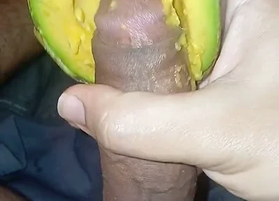 Picking an Avocado with Great Pleasure Until I Ejaculate.