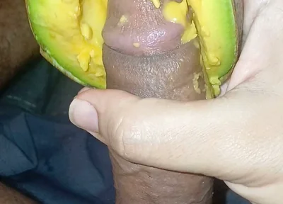 Picking an Avocado with Great Pleasure Until I Ejaculate.