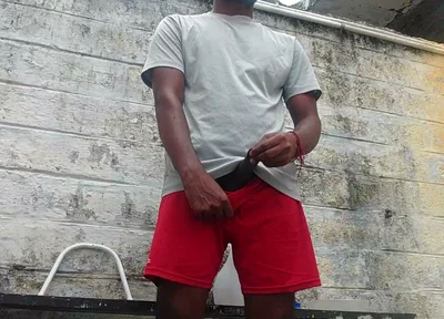 Xhard - Young Big Stepdaddy Outdoor Bathroom