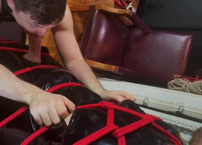 Latex Edging with Kris and Pup Amp