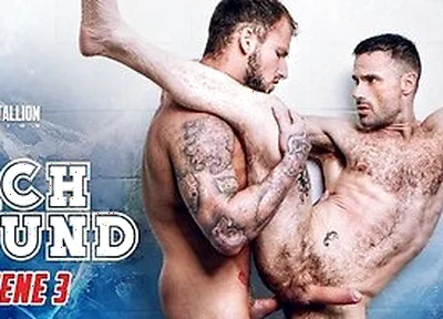 Hairy Jock Takes Hunks Big Cock In Steamy Shower Slam